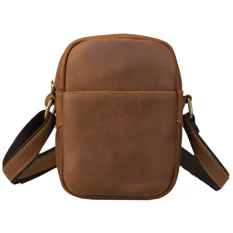 Men's Mini First Layer Cowhide Fashion Soft Men's Messenger Bags