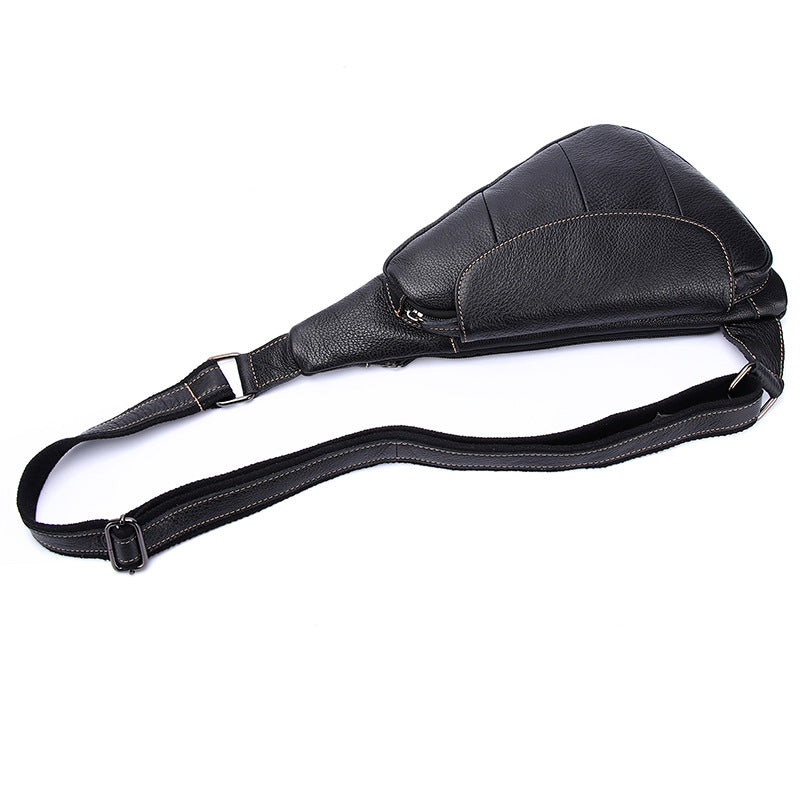 Men's Genuine Leather Dumpling Trendy Korean Fashion Men's Chest Bags