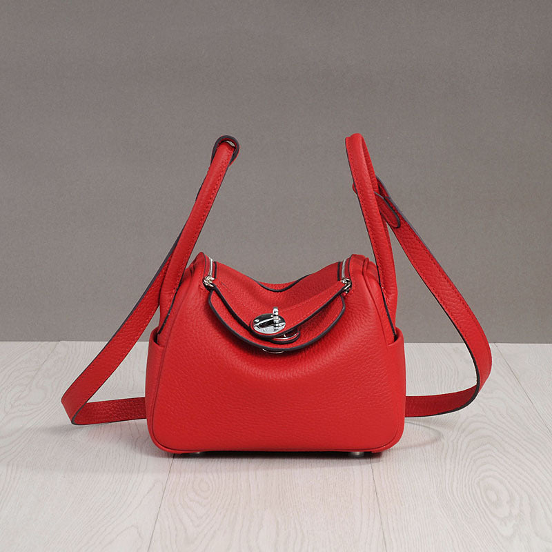 Women's Medicine Box Big Quality First Layer Leather Handbags