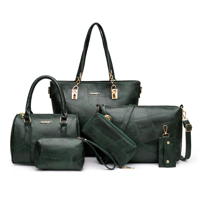 Women's Retro Fashion Large Capacity Portable Handbags
