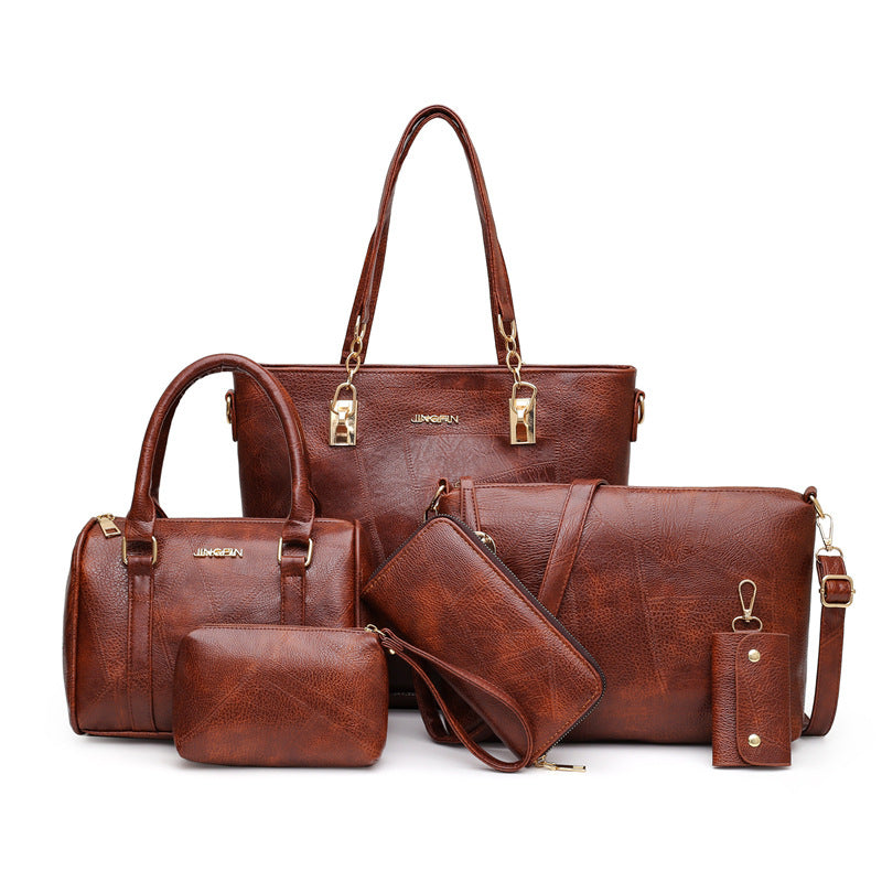 Women's Retro Fashion Large Capacity Portable Handbags