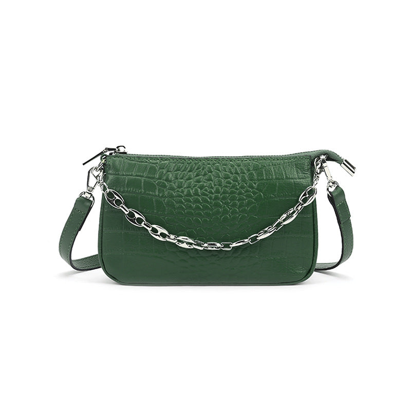 Women's First Layer Soft Cowhide Niche Kendall Underarm Genuine Shoulder Bags