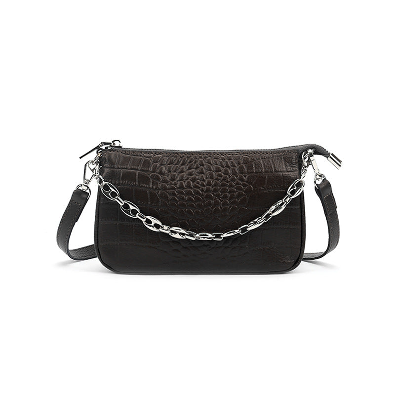 Women's First Layer Soft Cowhide Niche Kendall Underarm Genuine Shoulder Bags