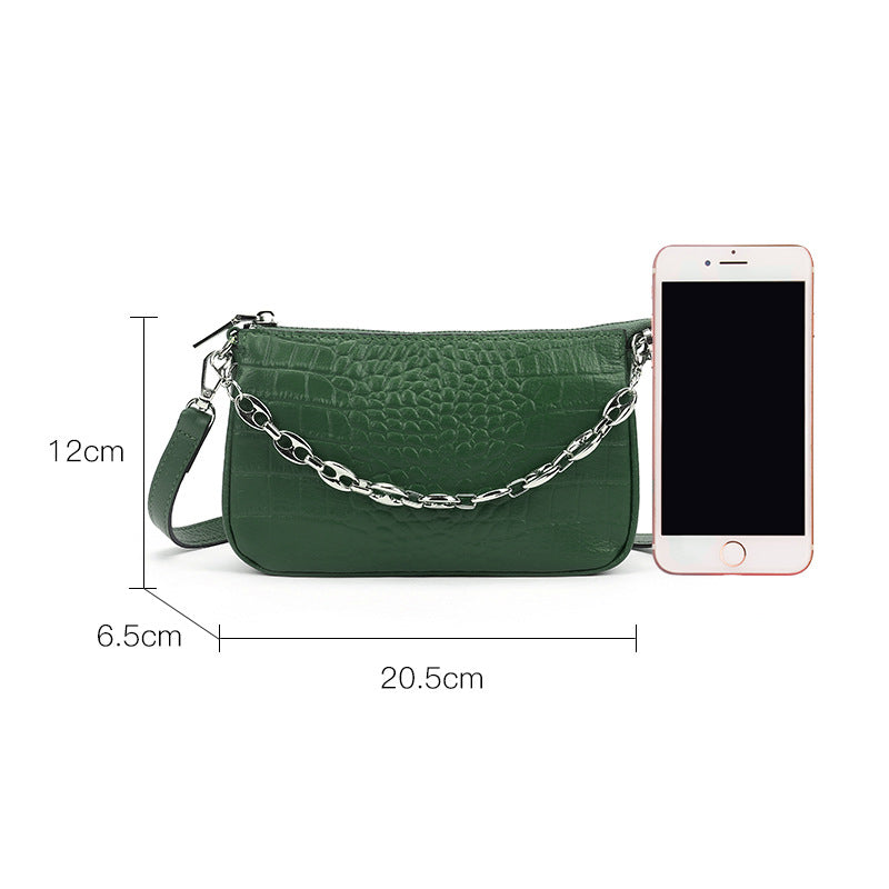 Women's First Layer Soft Cowhide Niche Kendall Underarm Genuine Shoulder Bags