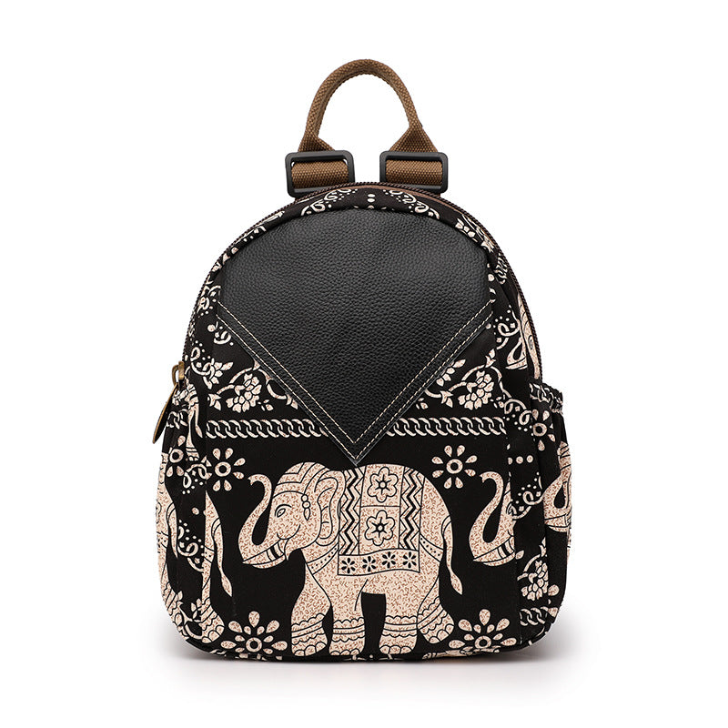 Women's Fashionable Oxford Cloth Printing Waterproof Backpacks