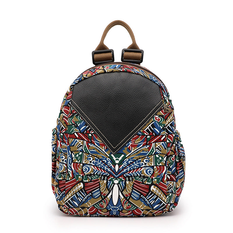 Women's Fashionable Oxford Cloth Printing Waterproof Backpacks