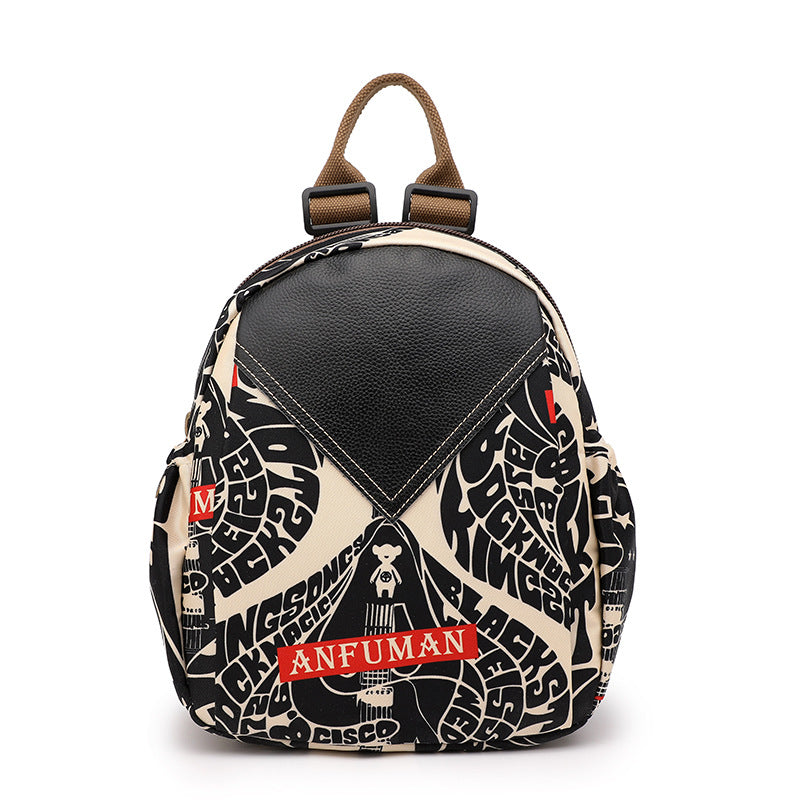 Women's Fashionable Oxford Cloth Printing Waterproof Backpacks