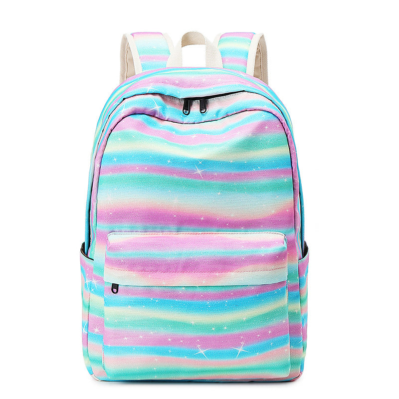 Children's Female Color Waterproof Synthetic Material Large Elementary School Students' Schoolbags