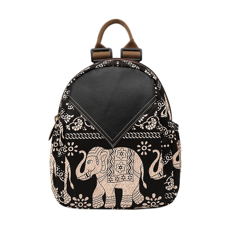 Women's Fashionable Oxford Cloth Printing Waterproof Backpacks