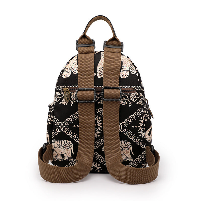 Women's Fashionable Oxford Cloth Printing Waterproof Backpacks