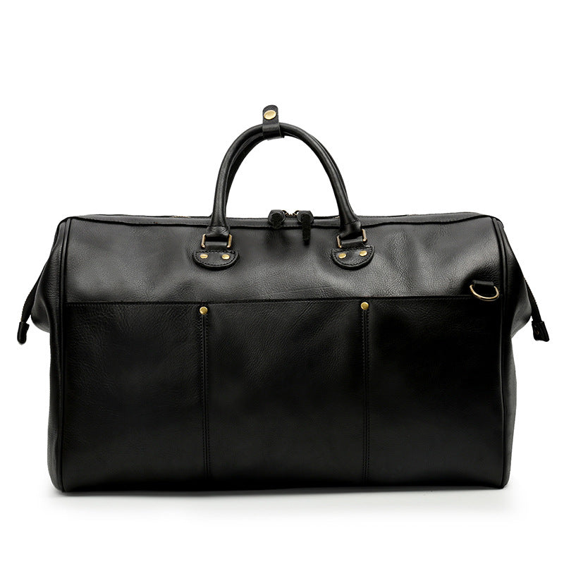 Women's & Men's & First Layer Cowhide Large Capacity Travel Bags