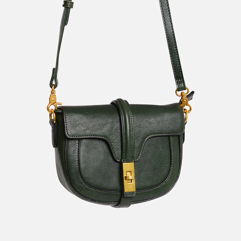 Women's Saddle Mini Leather Fashion Horseshoe Crossbody Bags