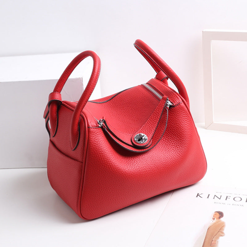 Pillow Fashion Soft Leather Genuine Large Handbags