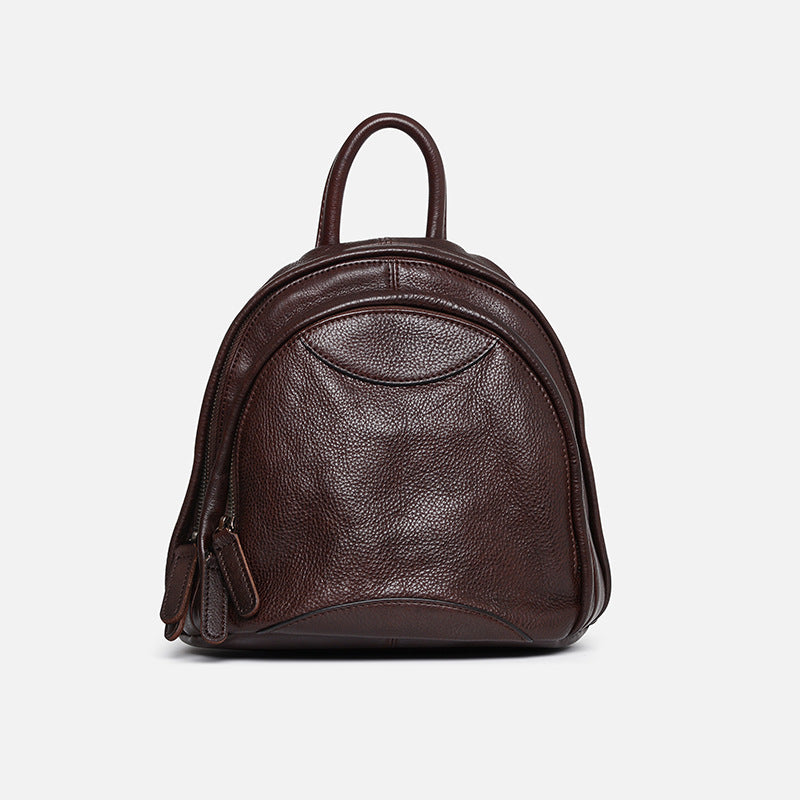Women's Vegetable Tanned Leather Retro Artistic Backpacks