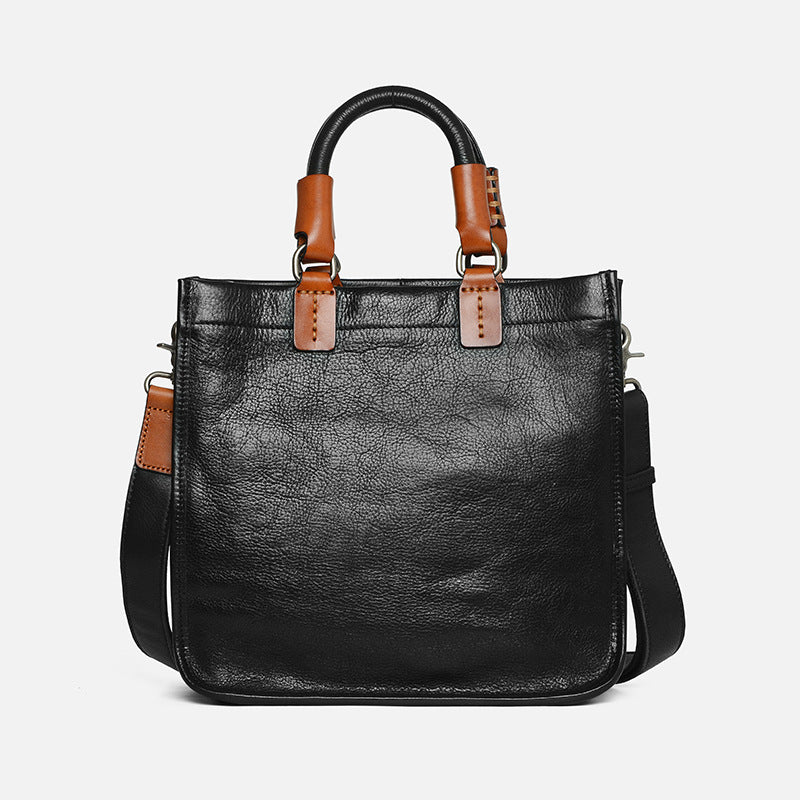 Women's Genuine Leather Retro Design Fashion First Layer Handbags
