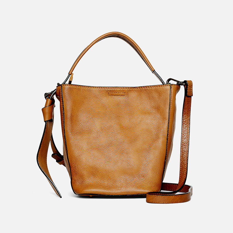 Women's Design Soft Leather Trendy Head Layer Shoulder Bags