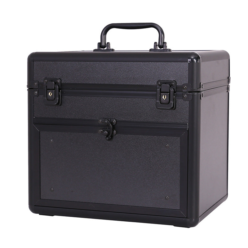 Plastic Bottle Nail Polish Aluminum With Drawer Cosmetic Cases
