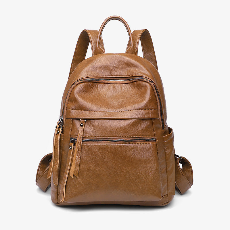 Women's Large Capacity Fashionable Soft Leather Bags