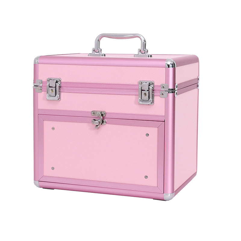 Plastic Bottle Nail Polish Aluminum With Drawer Cosmetic Cases