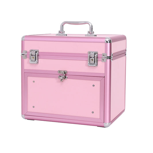 Plastic Bottle Nail Polish Aluminum With Drawer Cosmetic Cases