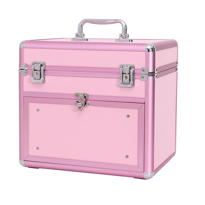 Plastic Bottle Nail Polish Aluminum With Drawer Cosmetic Cases