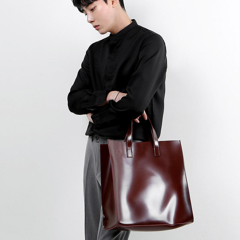 Men's Korean Style Fashion Retro Business Bright Men's Messenger Bags