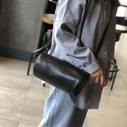 Round Leather Soft Cross Body Classic Crossbody Bags