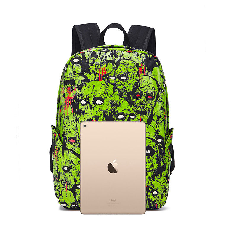 Halloween Skull Funny Computer Large Capacity Backpacks