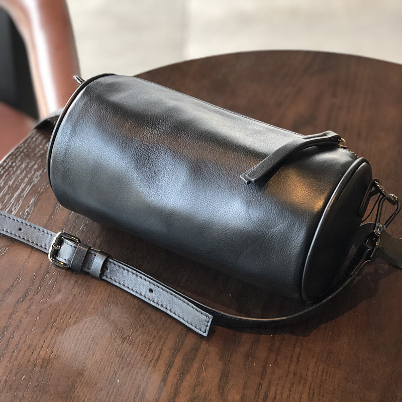 Round Leather Soft Cross Body Classic Crossbody Bags