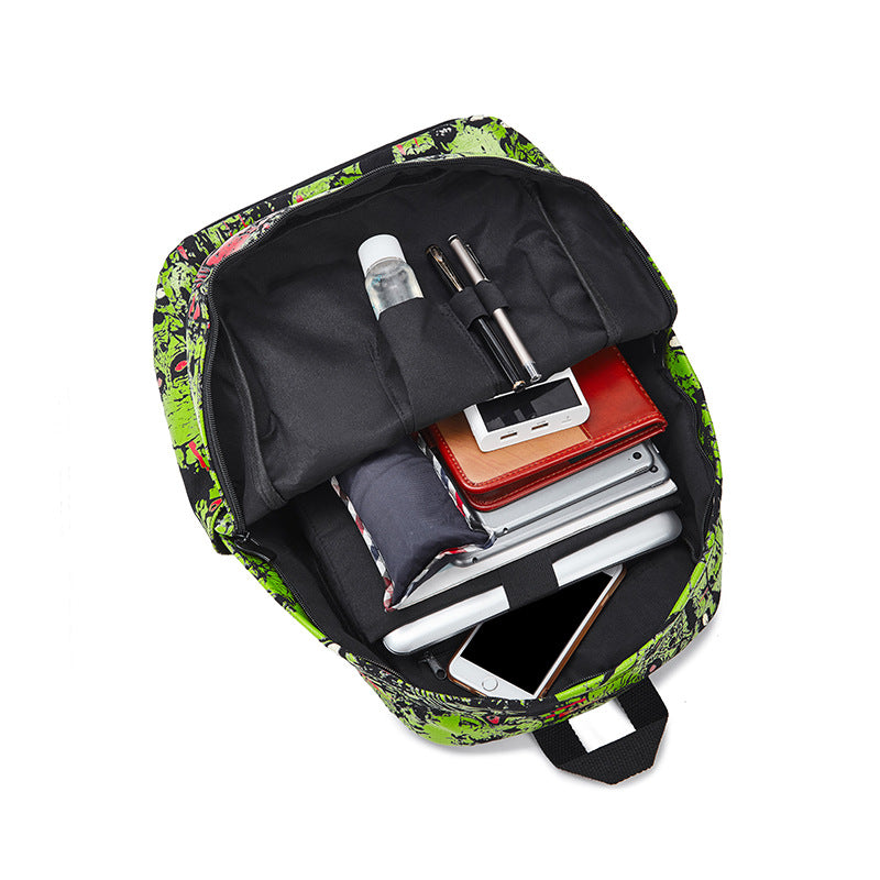 Halloween Skull Funny Computer Large Capacity Backpacks