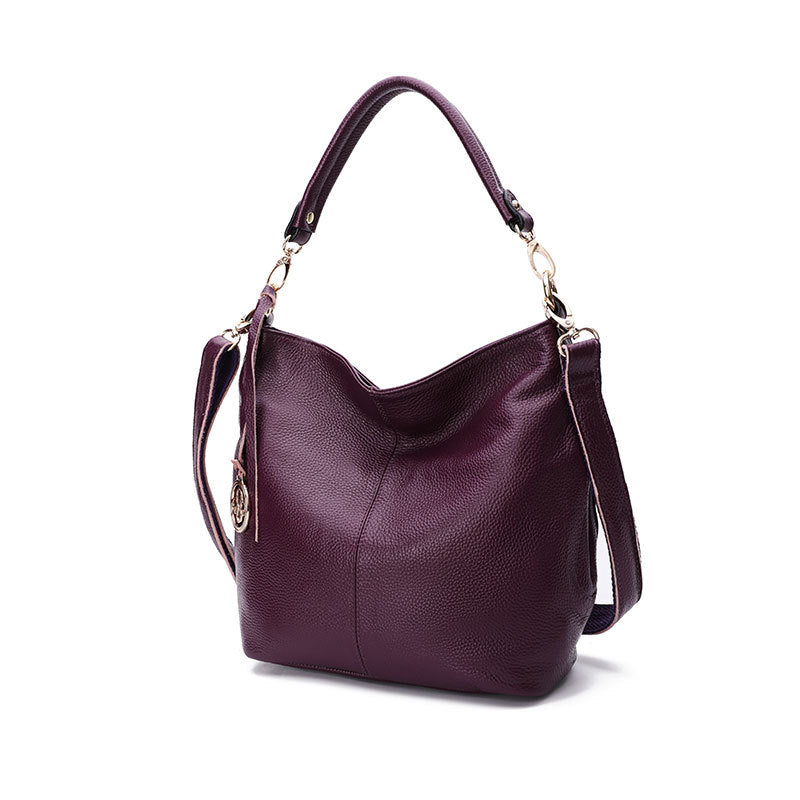 Women's Genuine Leather Portable First Layer Cowhide Shoulder Bags
