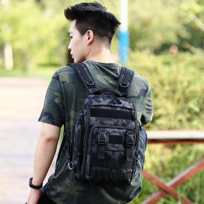 Men's Lure Camouflage Tactics Mountain Climbing Fishing Sports Backpacks