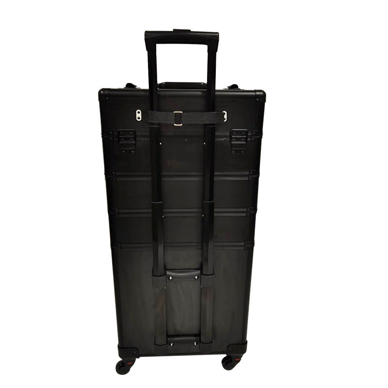 Aluminum Alloy Makeup Artist Large Capacity Wheeled Cosmetic Cases