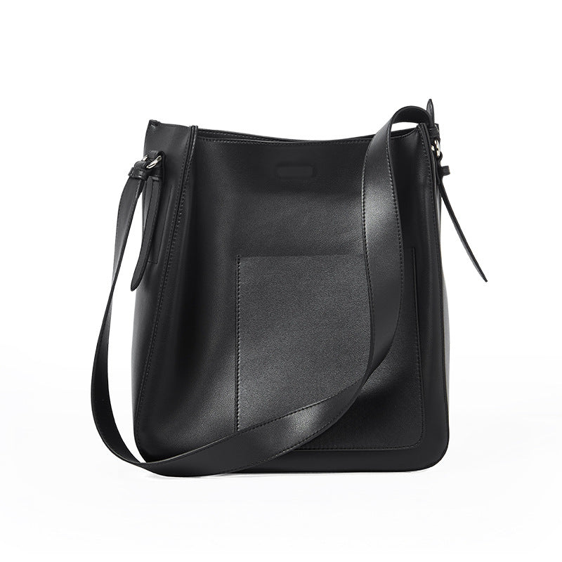 Women's Genuine Leather Korean Style Simple Retro Shoulder Bags