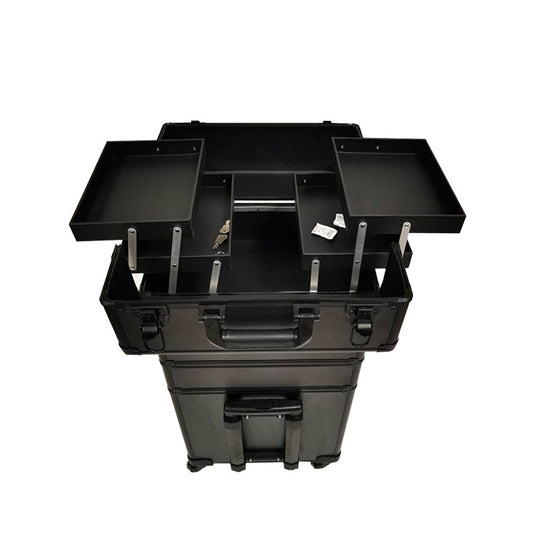 Aluminum Alloy Makeup Artist Large Capacity Wheeled Cosmetic Cases