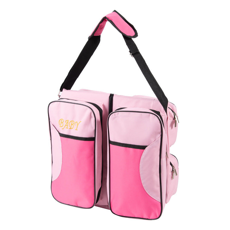 Portable Folding Diaper Crib Large Capacity Bags