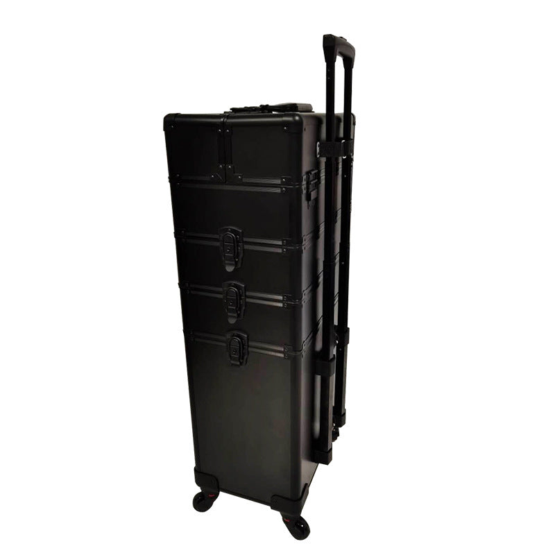 Aluminum Alloy Makeup Artist Large Capacity Wheeled Cosmetic Cases