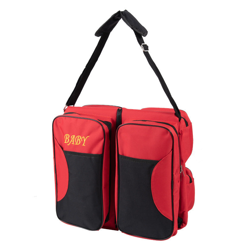 Portable Folding Diaper Crib Large Capacity Bags