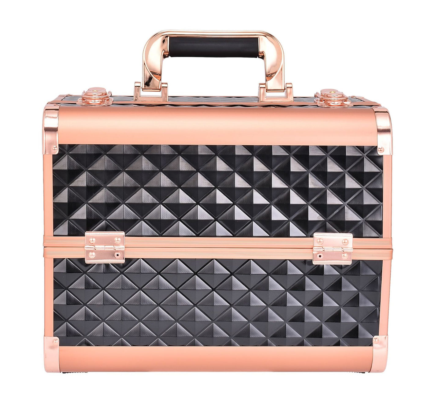 Rose Gold Large Nail Beauty Box Cosmetic Cases