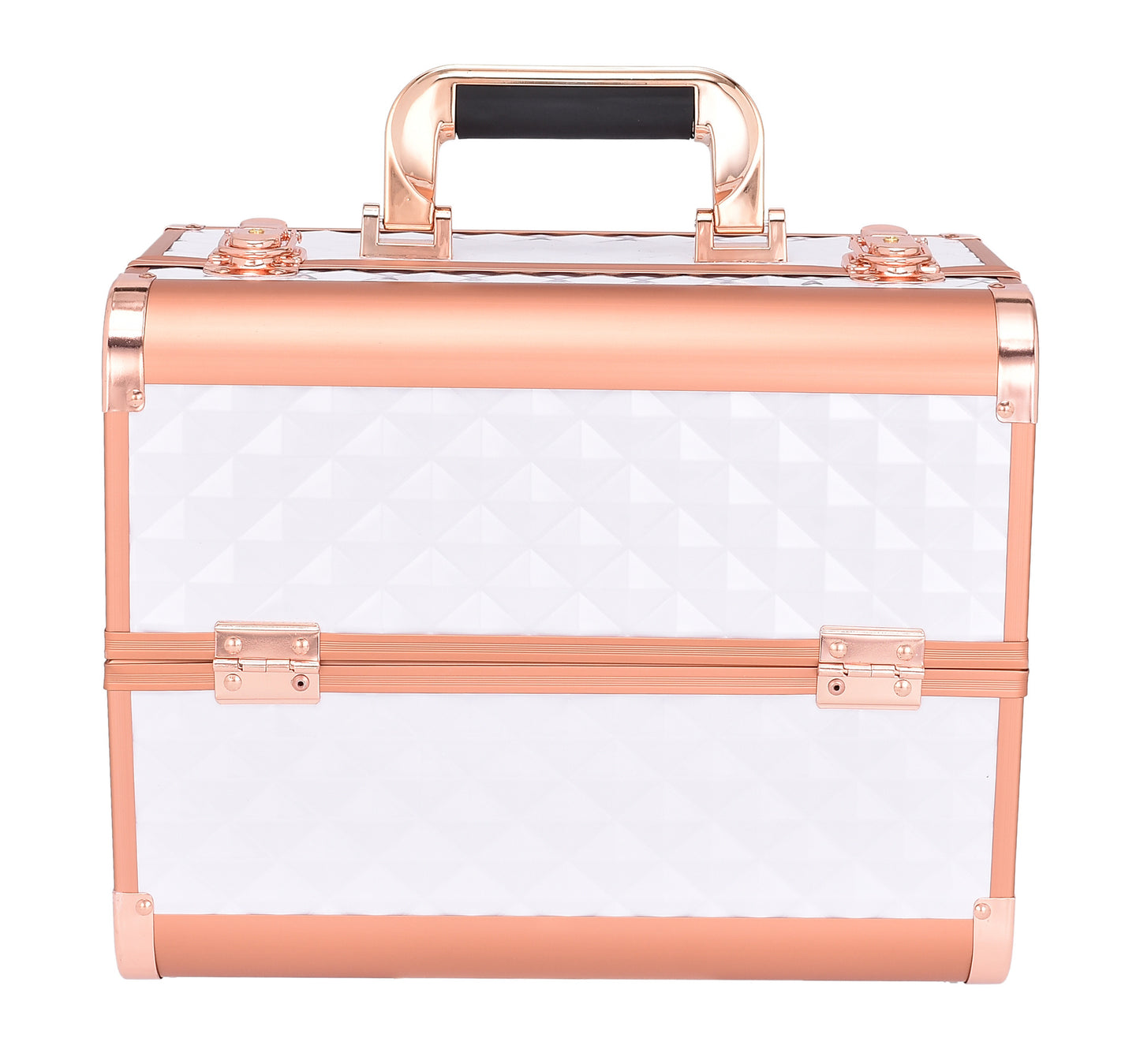 Rose Gold Large Nail Beauty Box Cosmetic Cases