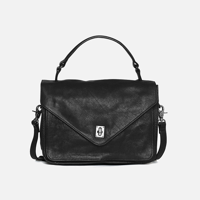 Women's First Layer Cowhide Vegetable Tanned Fashion Handbags