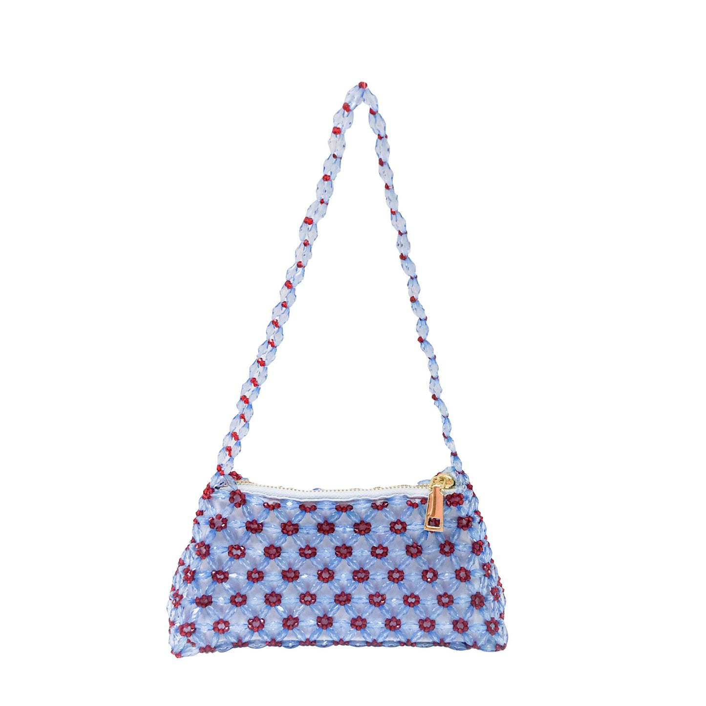 Women's Source Handmade Beaded Flower Transparent Retro Shoulder Bags