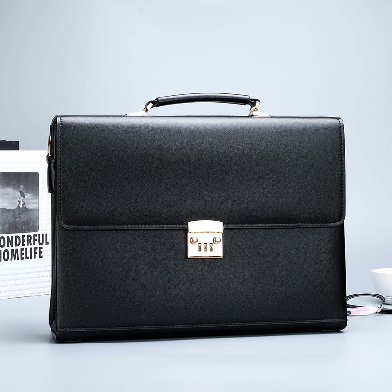 Men's Business Password Official Document Retro Office Men's Briefcases
