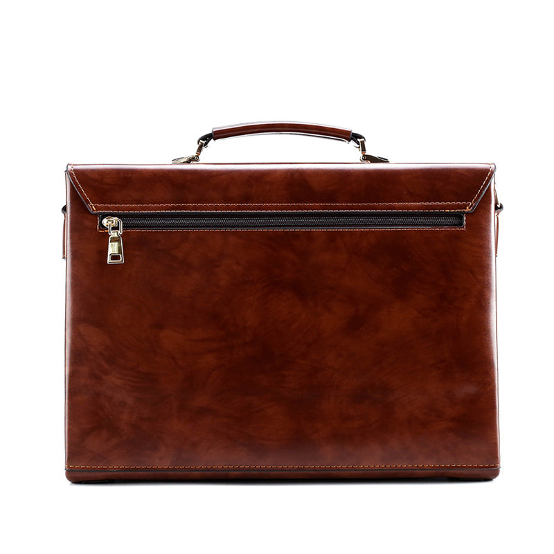 Men's Business Password Official Document Retro Office Men's Briefcases