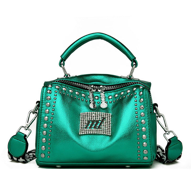 Women's High-grade Boston Trendy Genuine Leather Western Shoulder Bags