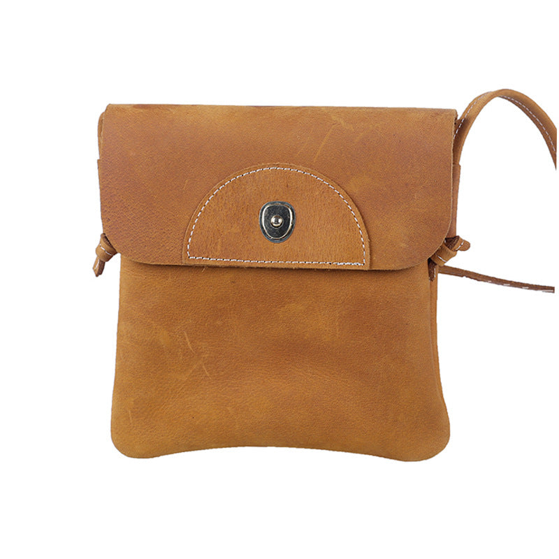 Women's & Men's & First Layer Cowhide Crazy Horse Leather Phone Bags