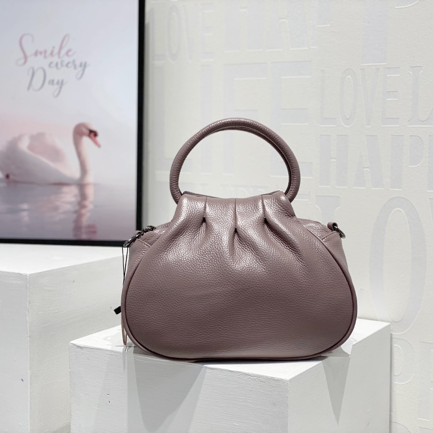 Women's Cowhide Leather Cloud Dumpling Mother Soft Bags