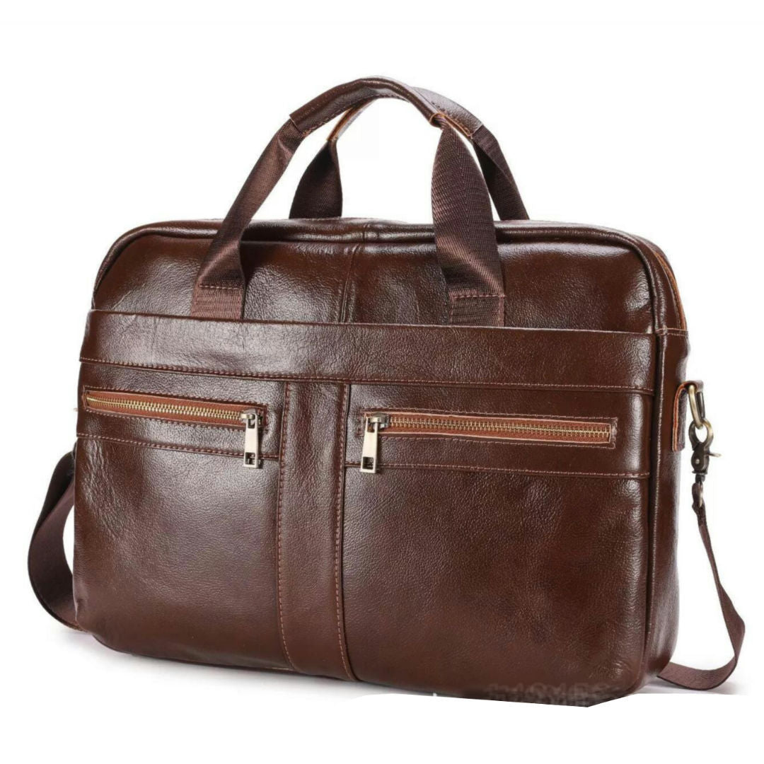 Men's Elegant Business First Layer Cowhide Men's Briefcases