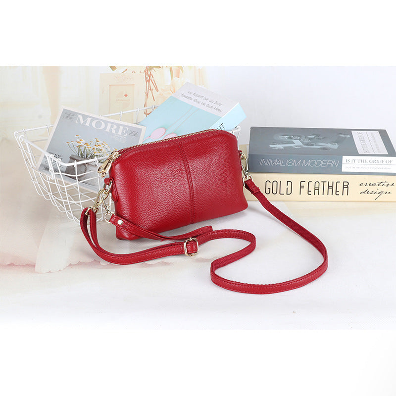Women's Genuine Leather Simple Fashion First Layer Crossbody Bags