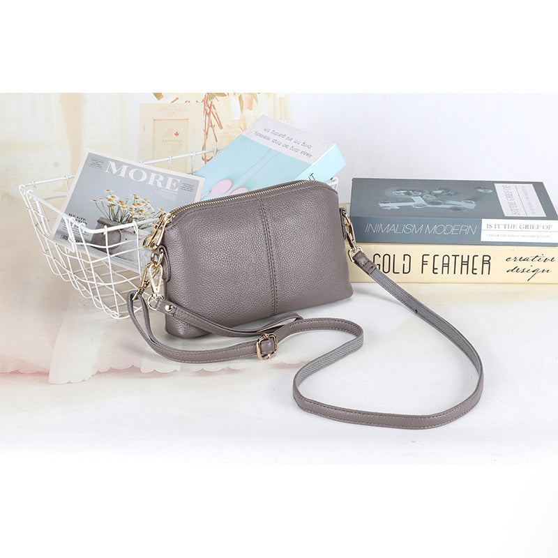 Women's Genuine Leather Simple Fashion First Layer Crossbody Bags